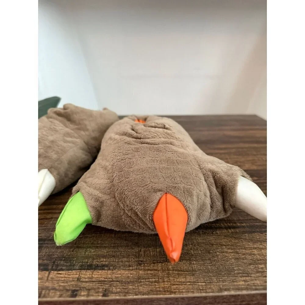 Kids Plush Dinosaur Claw Slippers – Size 13/1
